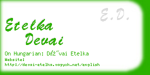 etelka devai business card